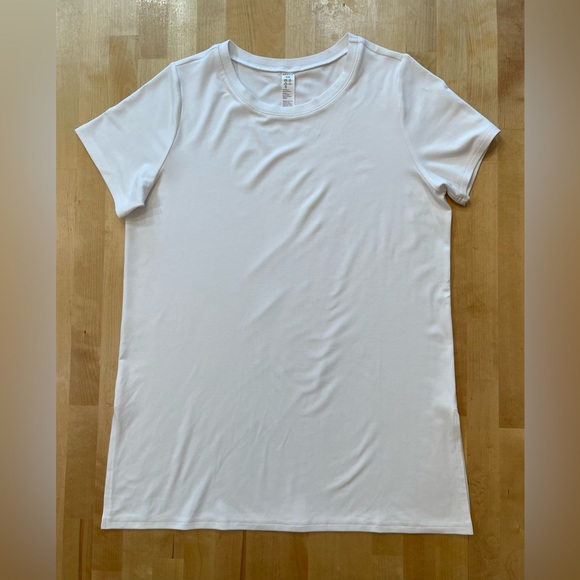 SPANX White Short Long Tee - Picture 1 of 4